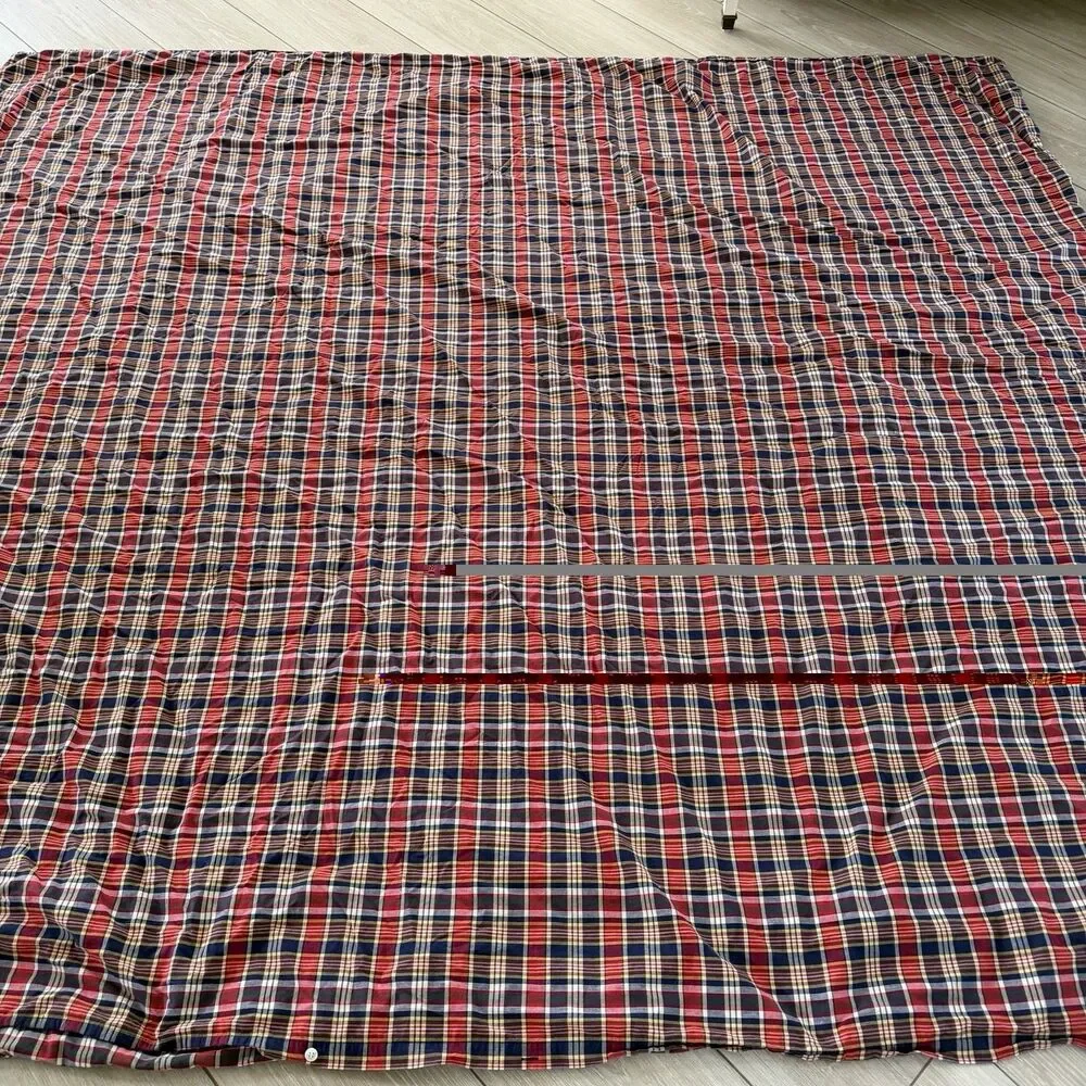 Vintage Ralph Lauren King Duvet Cover Kennebunkport Bedding Preppy Plaid